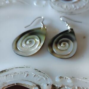 Elegant Swirl Shell Earrings